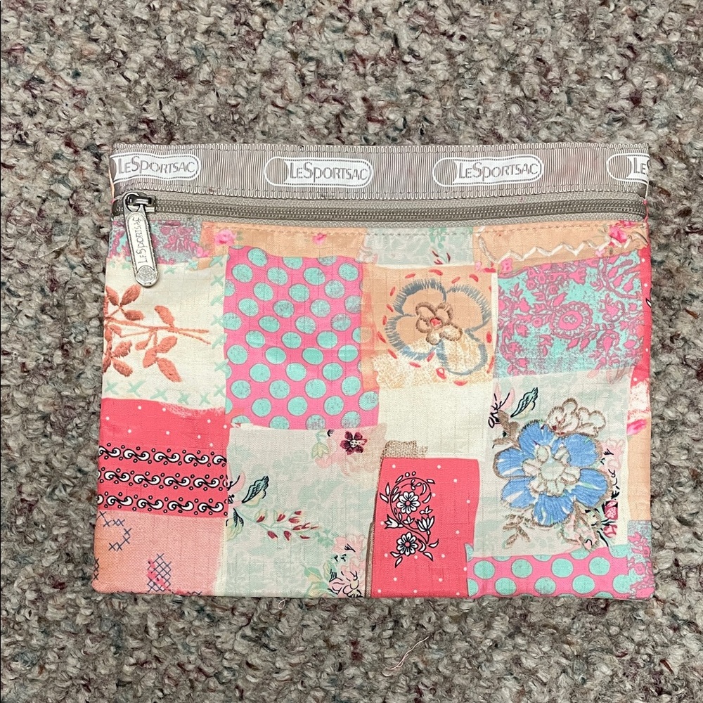 LeSportsac Multicolor Patchwork Pouch